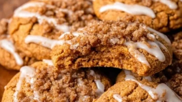 Pumpkin Coffee Cake Cookies