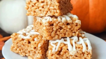 Pumpkin Spice Rice Krispie Treats