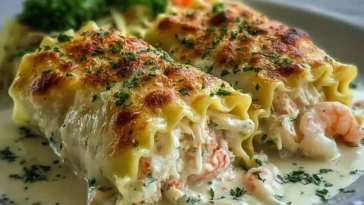 Shrimp Crab Alfredo Roll Ups