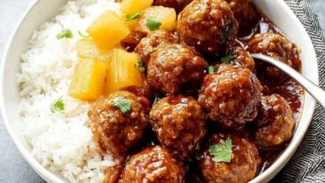 Slow Cooker Sweet and Sour Meatballs 1