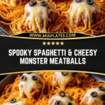 Spooky Spaghetti & Cheesy Monster Meatballs (2)