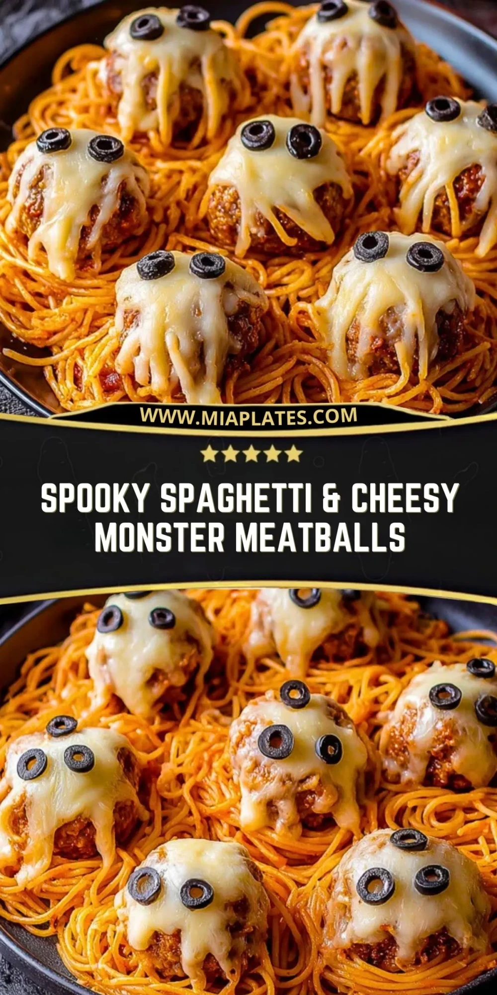 Spooky Spaghetti & Cheesy Monster Meatballs (2)