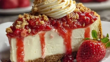 Strawberry Crunch Cheesecake Delight