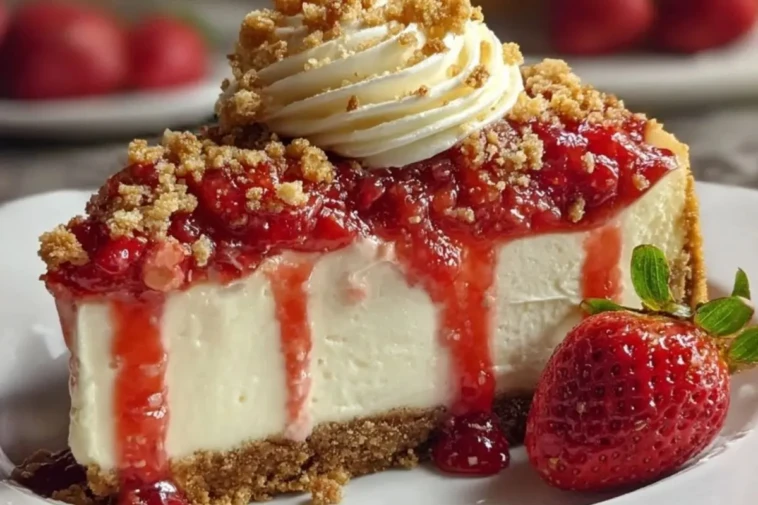 Strawberry Crunch Cheesecake Delight