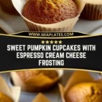 Sweet Pumpkin Cupcakes with Espresso Cream Cheese Frosting (2)