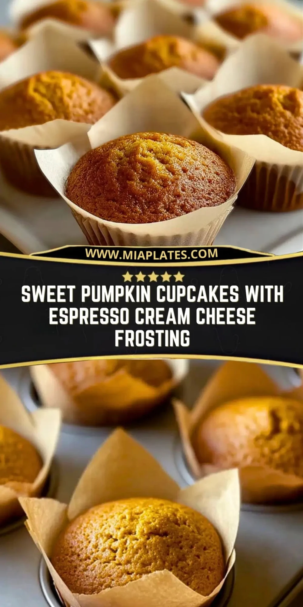 Sweet Pumpkin Cupcakes with Espresso Cream Cheese Frosting (2)