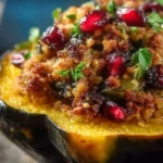 Turkey Stuffed Acorn Squash