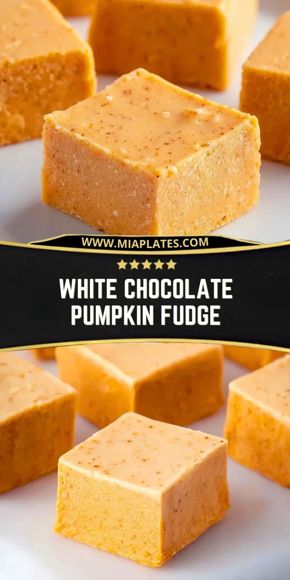 White Chocolate Pumpkin Fudge (2)