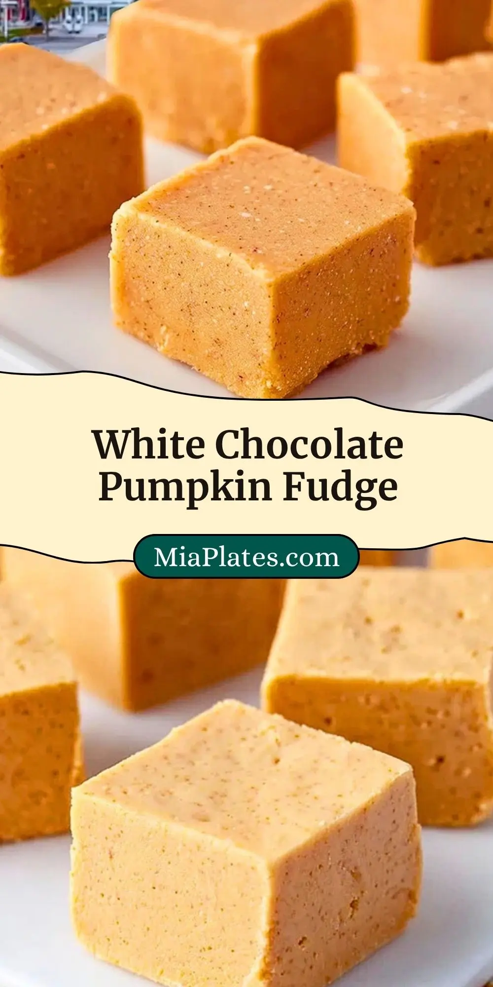 White Chocolate Pumpkin Fudge (3)