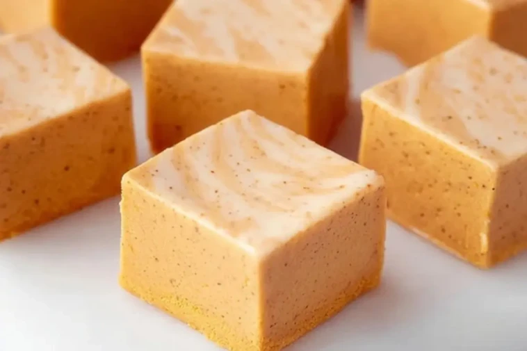 White Chocolate Pumpkin Fudge
