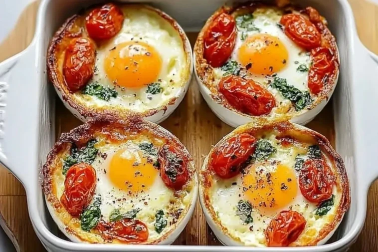 Mediterranean Baked Feta Eggs