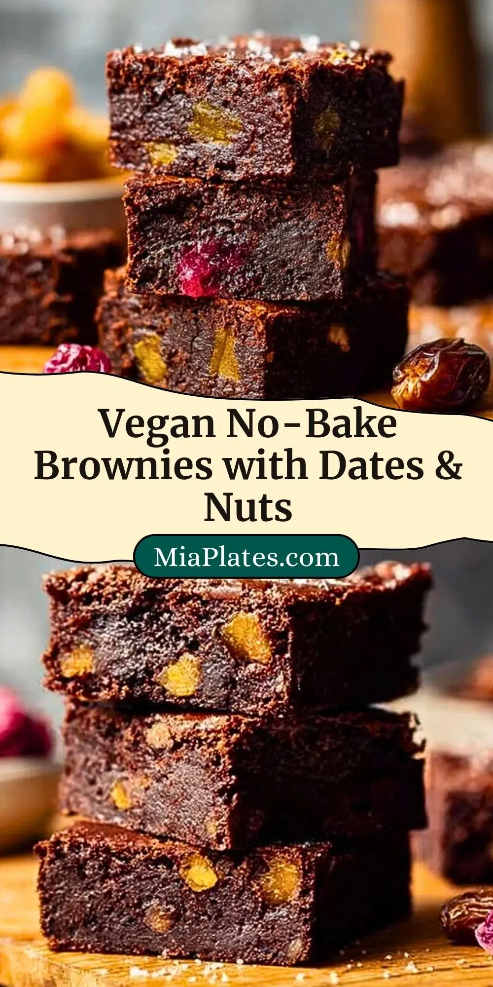 Vegan No-Bake Brownies with Dates & Nuts (3)